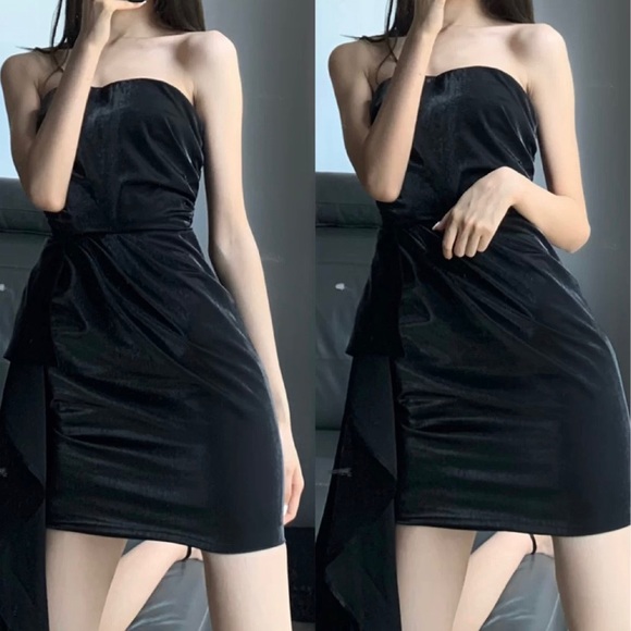 LPA Black Stain Evening Dress - Picture 3 of 6